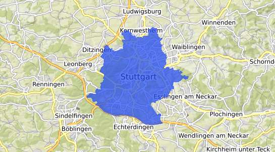 Bodenrichtwertkarte Stuttgart