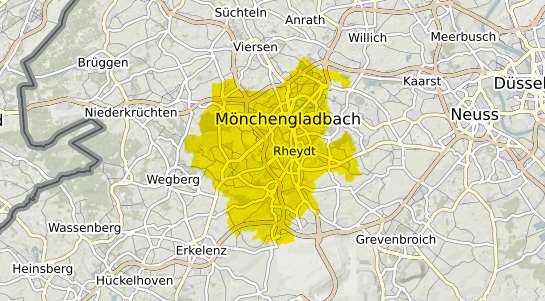 Immobilienpreisekarte Mönchengladbach