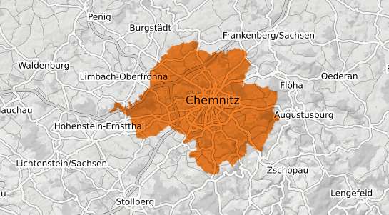 Mietspiegelkarte Chemnitz Sachsen