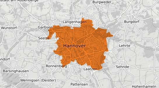 Mietspiegelkarte Hannover