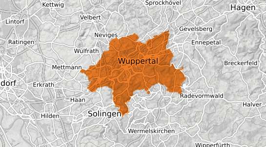 Mietspiegelkarte Wuppertal