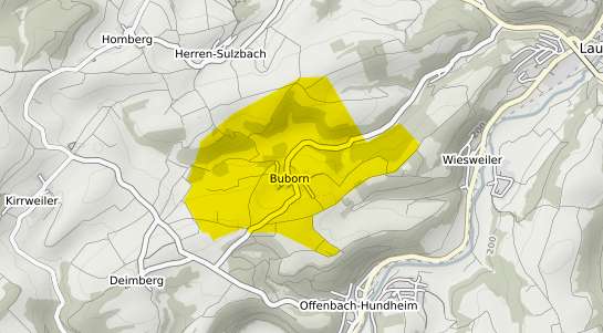 Immobilienpreisekarte Buborn