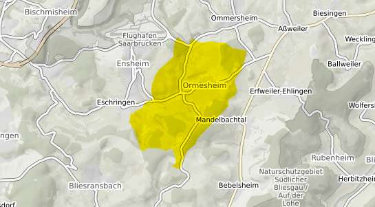 Immobilienpreisekarte Mandelbachtal Ormesheim