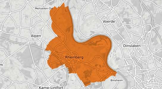 Mietspiegelkarte Rheinberg